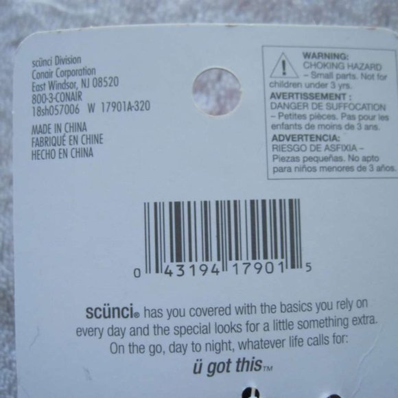 2 Scunci No Slip Grip All Day Hold Jaw Hair Clips Brown Black Plastic Claw Stay - Picture 5 of 6